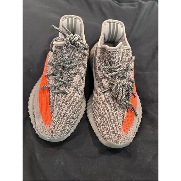 US SIZE 6.5 Yeezys adidas boost 350 V2 gray and orange zebra - Picture 5 of 9